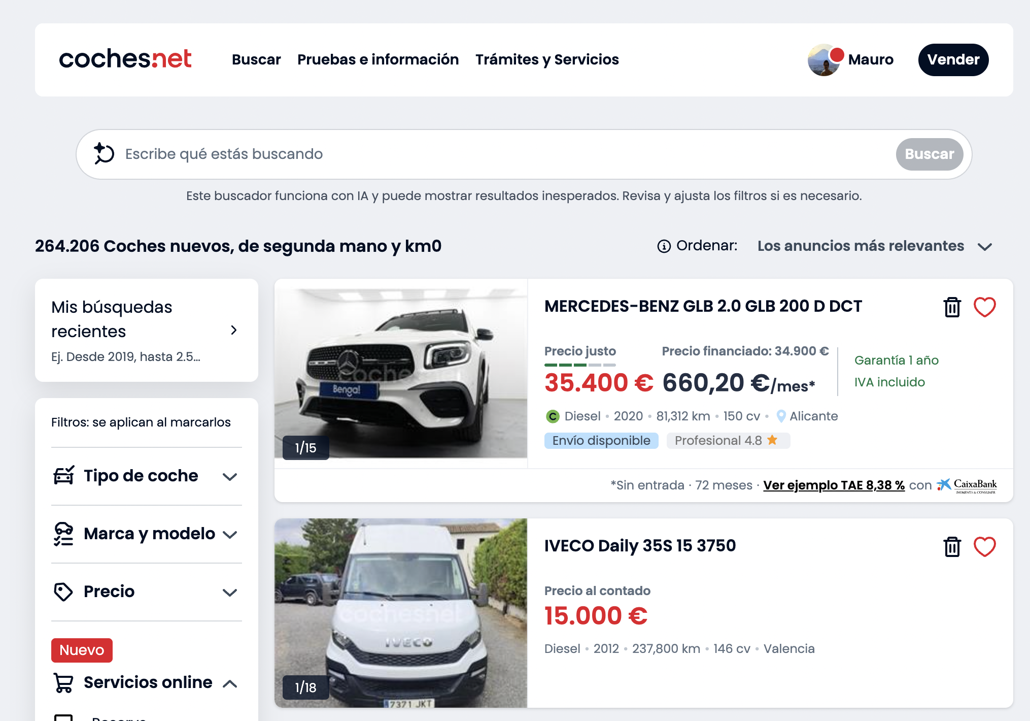 AI Natural Language Car Search